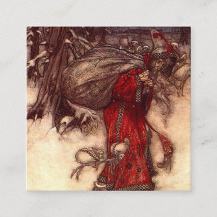 Santa Claus Arthur Rackham Begleitkarte