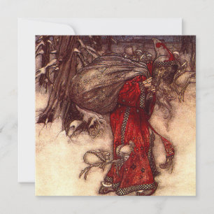 Santa Claus Arthur Rackham Einladung