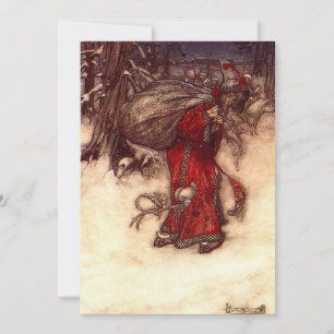 Santa Claus Arthur Rackham Einladung