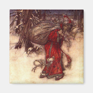 Santa Claus Arthur Rackham Magnet