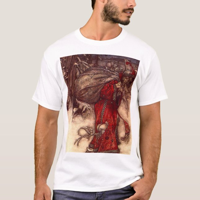 Santa Claus Arthur Rackham T-Shirt (Vorderseite)