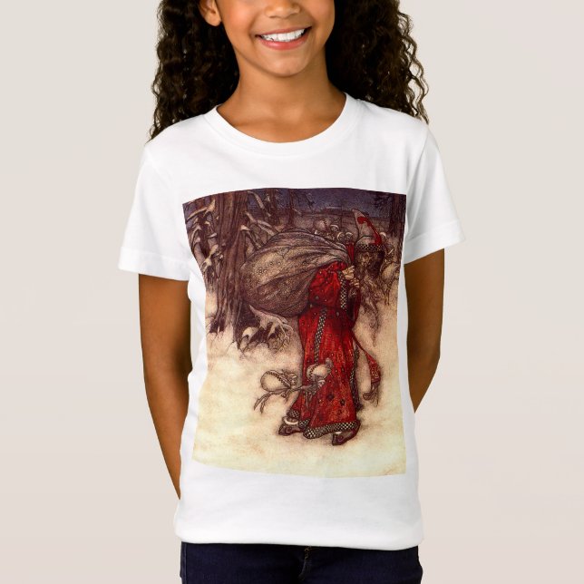 Santa Claus Arthur Rackham T-Shirt (Vorderseite)