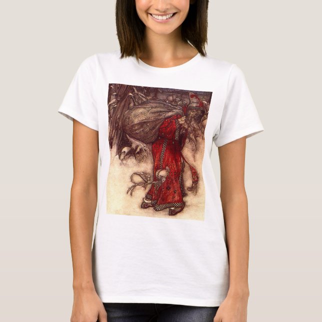 Santa Claus Arthur Rackham T-Shirt (Vorderseite)