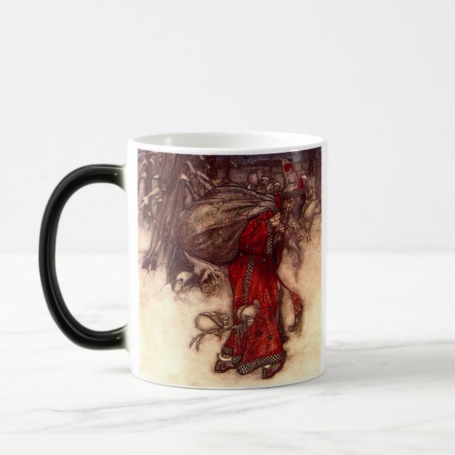Santa Claus Arthur Rackham Verwandlungstasse (Links)