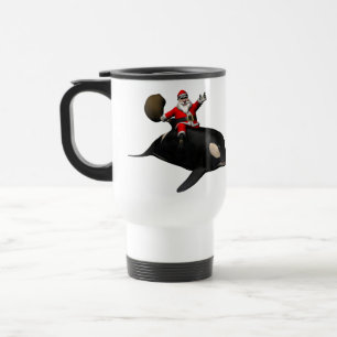 Santa Claus auf Orca Reisebecher