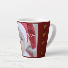 Santa Claus Baby Foto Weihnachten Milchtasse
