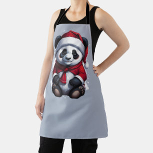 Santa Claus Baby Panda   Weihnachten Schürze