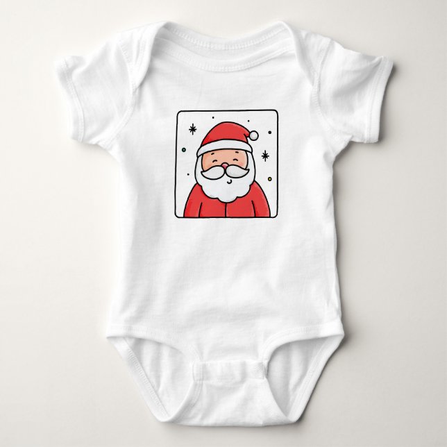 SANTA CLAUS BABY STRAMPLER (Vorderseite)