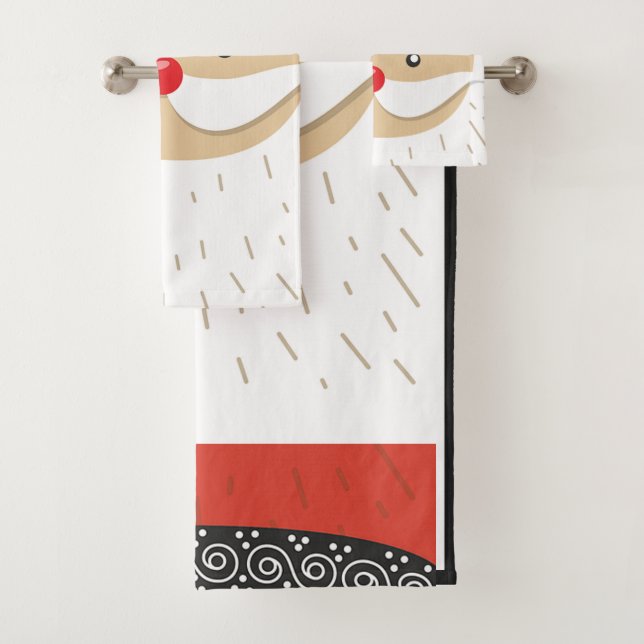 Santa Claus Badhandtuch Set (Insitu)