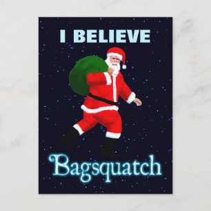 Santa Claus - Bagsquatch Feiertagspostkarte