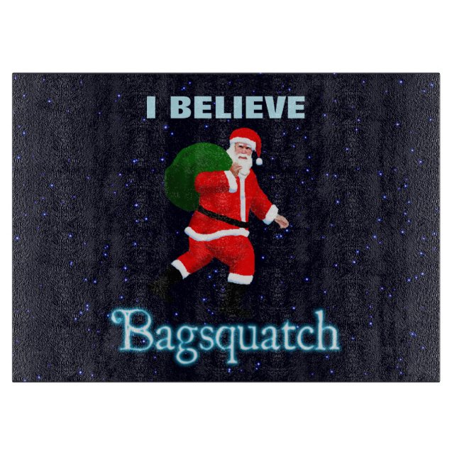 Santa Claus - Bagsquatch Schneidebrett (Vorderseite)