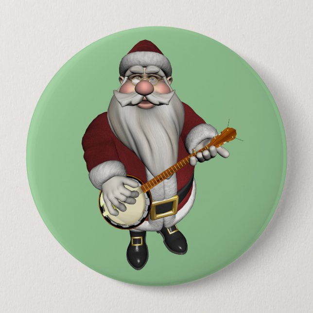 Santa Claus Banjo Button (Vorderseite)