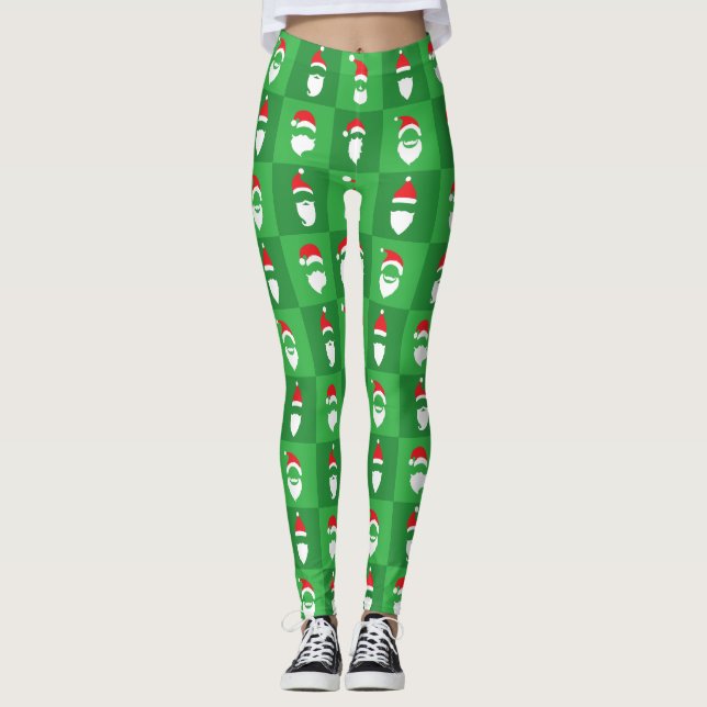 Santa Claus Bart Leggings (Vorderseite)