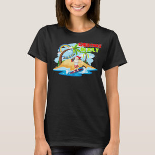Santa Claus Beach Insel Sommer Weihnachten im Juli T-Shirt