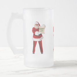 Santa Claus Beer Stein Mattglas Bierglas
