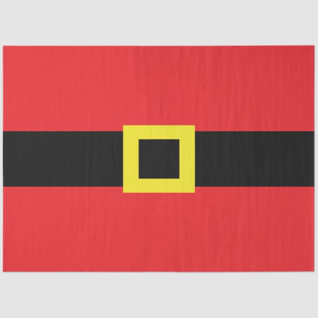 Santa Claus Belly Belt Schnalle Red Black Yellow F Seidenpapier (Vorderseite)
