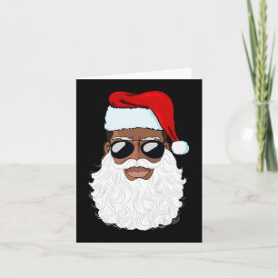 Santa Claus Black Xmas Santa Afro American Karte