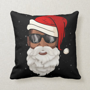 Santa Claus Black Xmas Santa Afro American Kissen