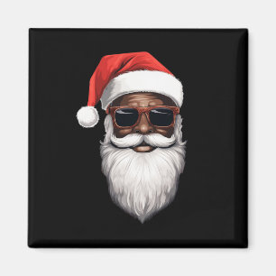 Santa Claus Black Xmas Santa Afro American Magnet