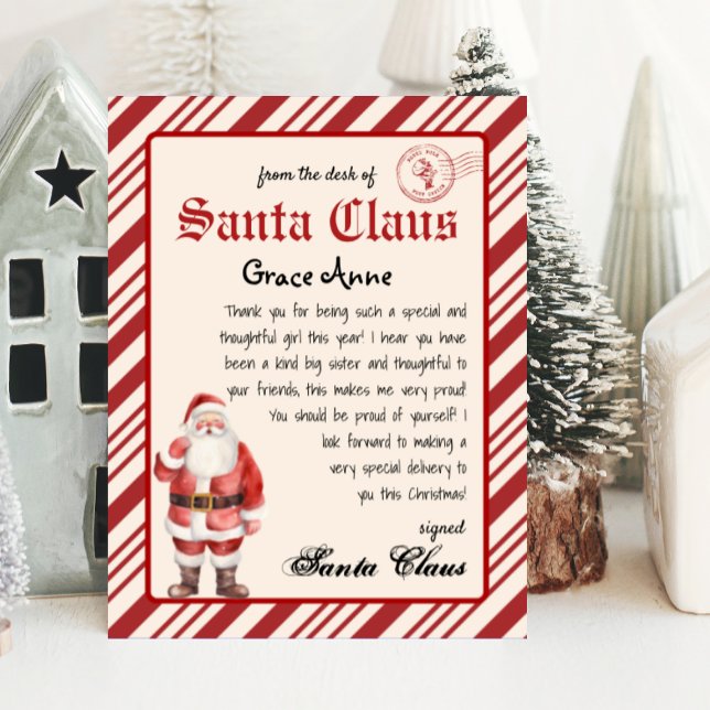 Santa Claus Brief vom Vintagen Printable vom Weihn (Von Creator hochgeladen)