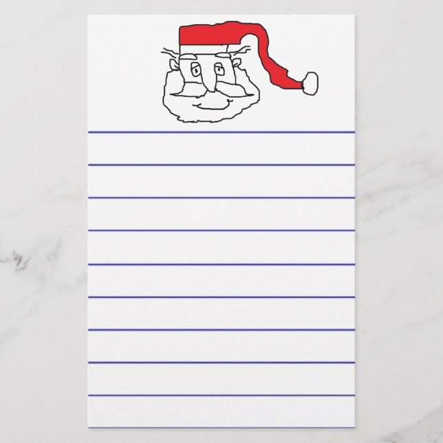 Santa Claus Briefpapier (Vorderseite)