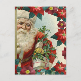 Santa Claus bringing gifts and presents Postkarte