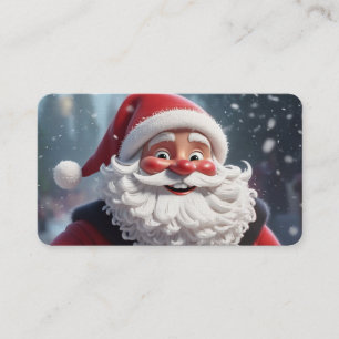 Santa Claus Business Card - Festive Merry Christma Visitenkarte