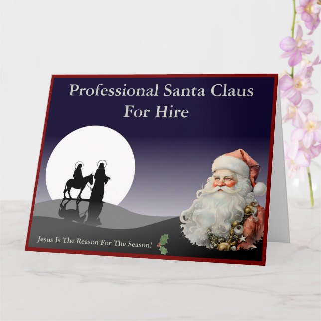 Santa Claus Business Card Jumbo Mailer Karte (Orchidee)