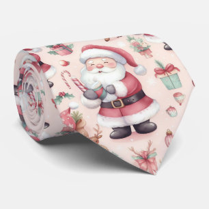 Santa Claus Candy Canes Krawatte