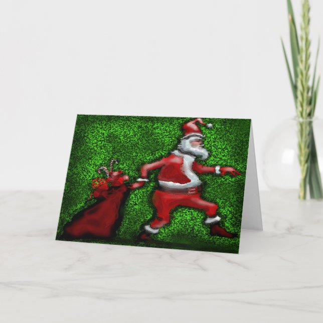Santa Claus Card Feiertagskarte (Vorderseite)