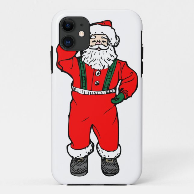 Santa Claus Cartoon Illustration Case-Mate iPhone Hülle (Rückseite)