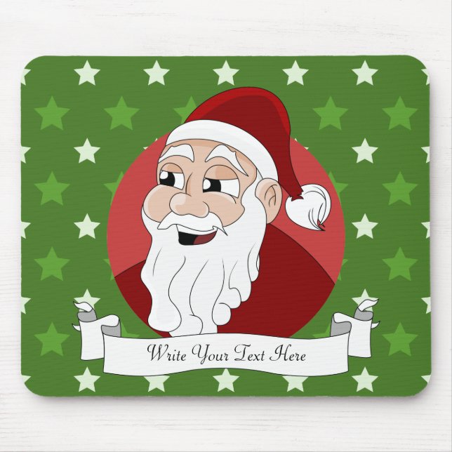 Santa Claus Cartoon Mousepad (Vorne)