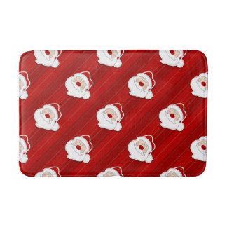 Santa Claus Cartoons Red Badematte