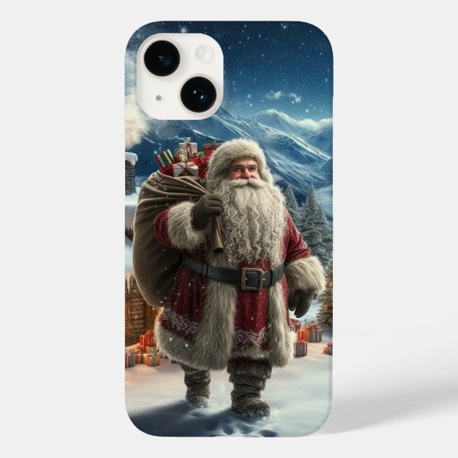 Santa Claus Case-Mate iPhone Hülle (Rückseite)
