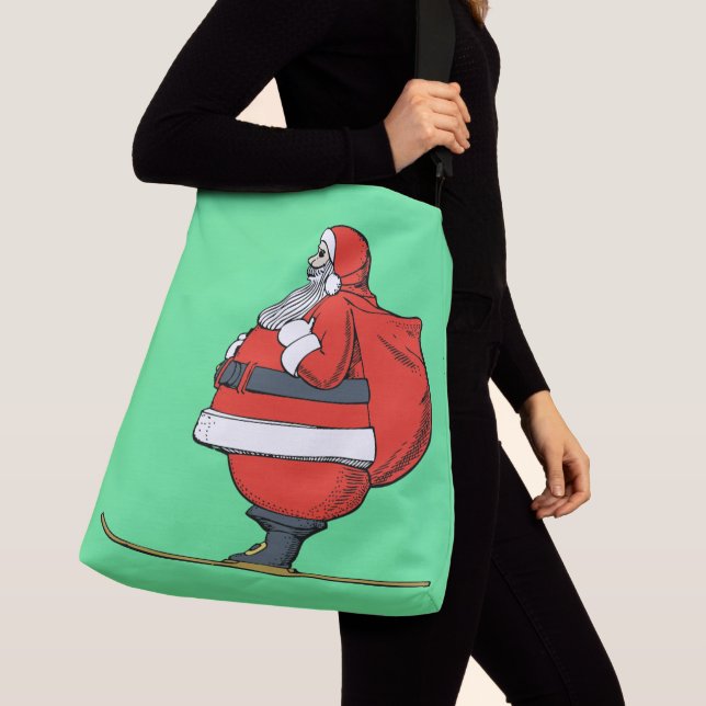 SANTA CLAUS CHRISTMAS CROSS BODY BAG PURS TRAGETASCHEN MIT LANGEN TRÄGERN (Von Nahem)