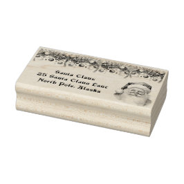 Santa Claus Christmas Garland North Pole  Gummistempel