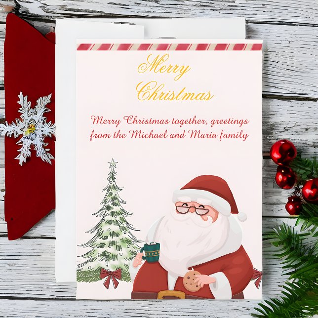 `Santa Claus Christmas Greeting Card Save The Date (Von Creator hochgeladen)