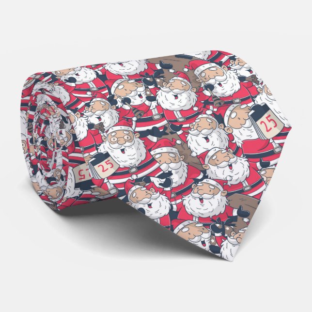 Santa Claus Christmas Neck Tie Krawatte (Gerollt)