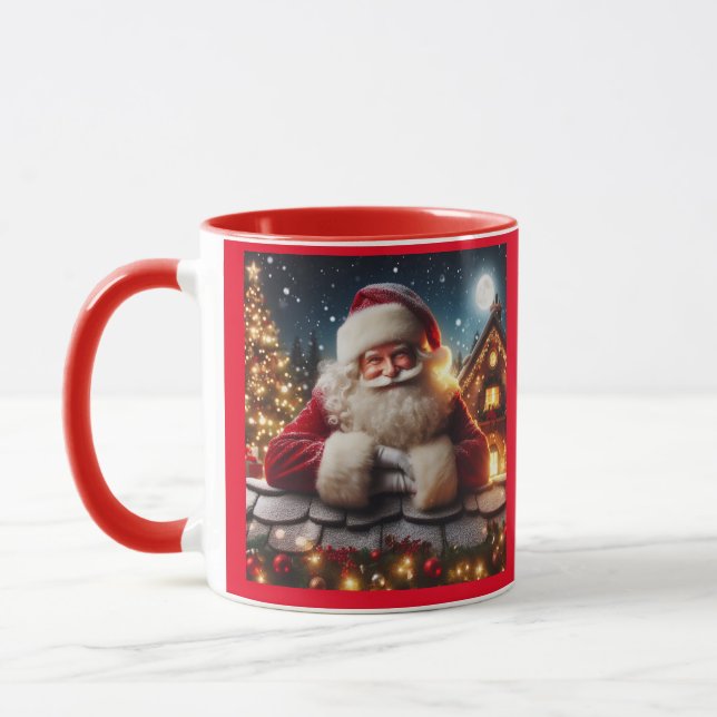 SANTA CLAUS CHRISTMAS NIEDLICH KAFFEE MUGS TASSE (Links)