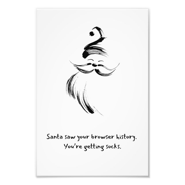 Santa Claus Christmas Quote Fotodruck (Vorne)