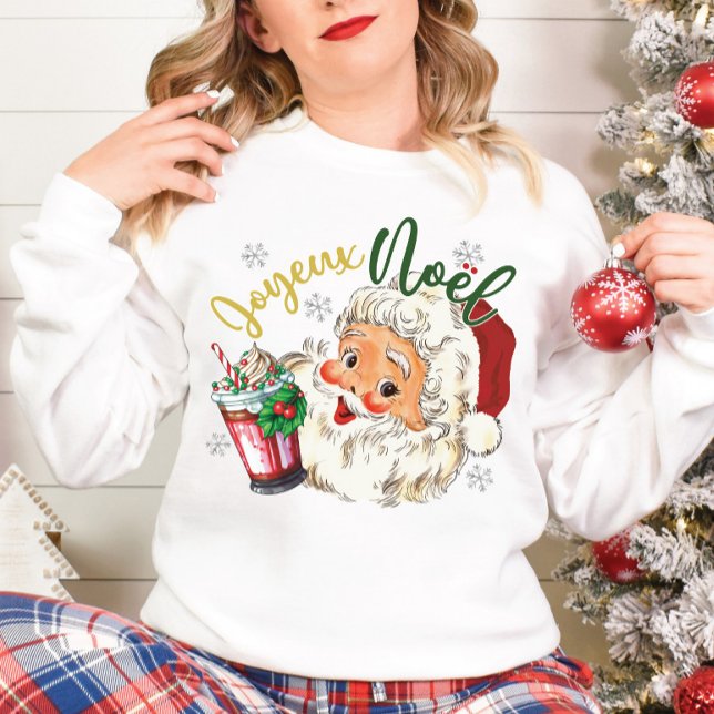 Santa Claus Christmas Retro Sweatshirt (Von Creator hochgeladen)