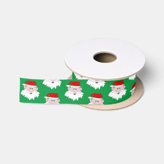 Santa Claus Christmas Satin Ribbon Satinband