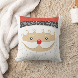 SANTA CLAUS CHRISTMAS THROW PILLOW KISSEN