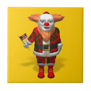 Santa Claus Clown Fliese