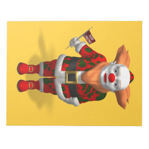 Santa Claus Clown Notizblock