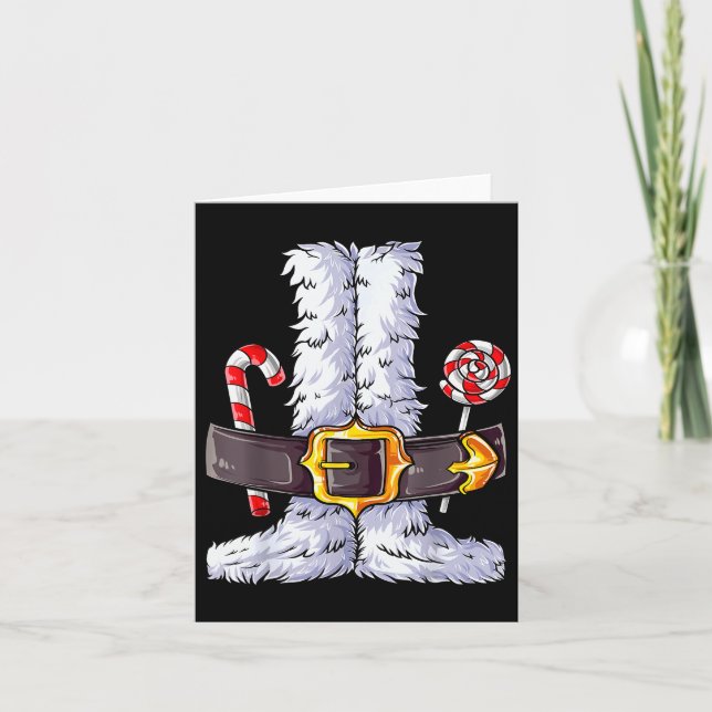 Santa Claus Costume Christmas Boys Kids Men Xmas H Karte (Vorderseite)