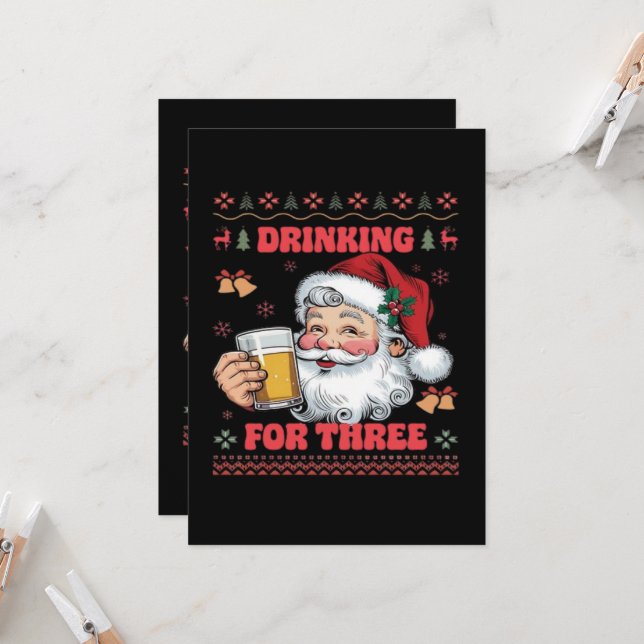 Santa Claus Couple Chirstmas (Vorderseite/Rückseite Beispiel)