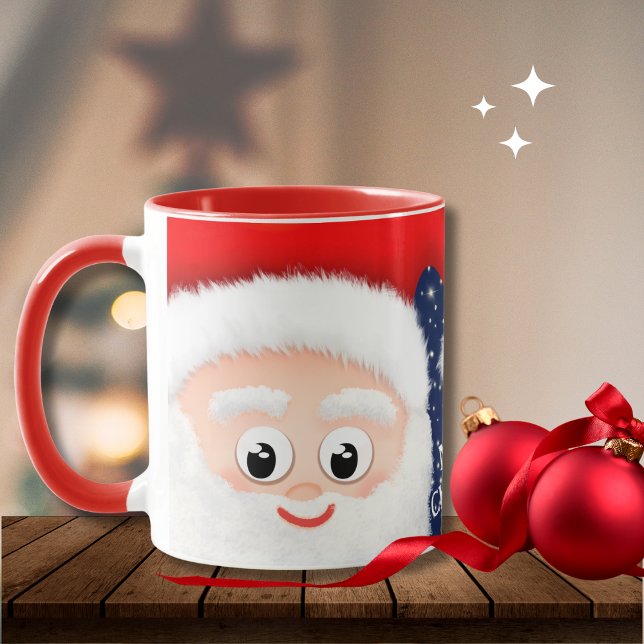 Santa Claus Custom Frohe Weihnachten Kaffeetasse (Von Creator hochgeladen)