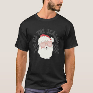 Santa Claus Dies ist die Jahreszeit Groovy Floral T-Shirt