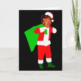 Santa Claus Donald Trump Funny Christma Ugly Xmas  Karte